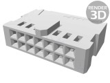 Conector Cablu-Placă Mamă 2,54mm 14P AMPMODU MOD IV