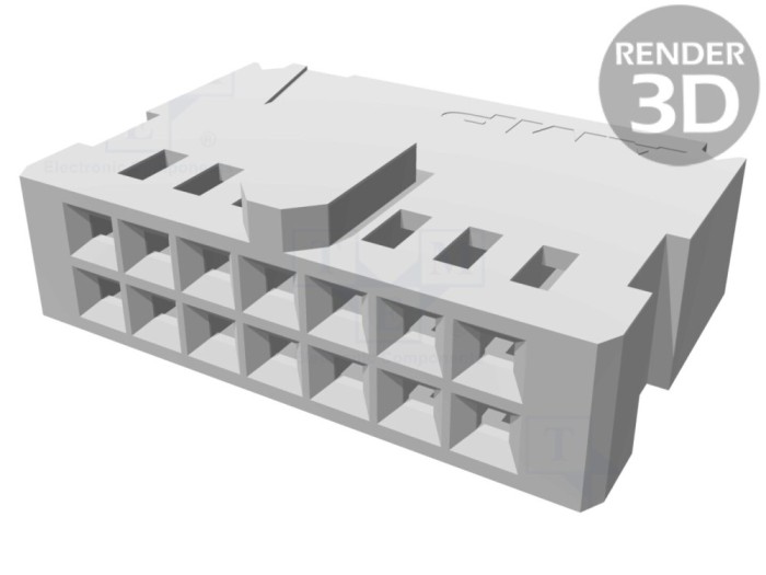 Conector mamă 14P 2,54mm