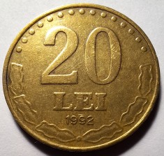Moneda 20 lei 1992 foto