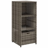 Cumpara ieftin Dulap depozitare de gradina, gri, 50x55x115 cm, poliratan