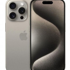 Telefon Mobil Apple iPhone 15 Pro, LTPO Super Retina XDR OLED 6.1inch, 512GB Flash, Camera Tripla 48 + 12 + 12 MP, Wi-Fi, 5G, iOS (Gri)