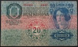 Bancnota istorica 20 COROANE - ROMANIA (AUSTRO-UNGARIA) , anul 1913 * cod 141