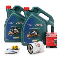 Pachet Revizie 2 Buc Ulei Motor Castrol Magnatec Ford 5W-20 E 5L 15D63F + Set Filtru Ulei + Buson Surub Golire Baie Ulei Oe Ford Mustang 2017? 2081941 foto