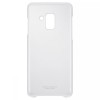 Husa de protectie Samsung Clear Cover pentru Galaxy A8 (2018), Transparent, Plastic, Carcasa