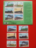 MALDIVE, TRENURI - BLOC + SERIE COMPLETĂ MNH