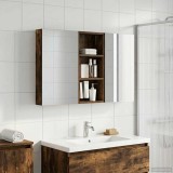 vidaXL Set dulap baie cu raft 3 pcs 110 x 10,5 x 60,5 cm Lemn compozit 3403716