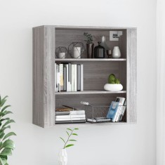 vidaXL Dulap de perete, gri sonoma,80x33x80 cm, lemn prelucrat 816598