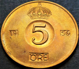 Cumpara ieftin Moneda 5 ORE - SUEDIA, anul 1956 * cod 4354 B, Europa