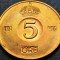 Moneda 5 ORE - SUEDIA, anul 1956 * cod 4354 B
