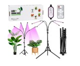 Lampa LED pentru plante cu suport si telecomanda, negru, Lean 29306
