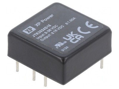 Convertor DC/DC 30W 9-36V la 15V/-15V THT foto
