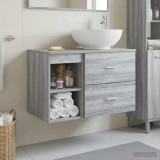Cumpara ieftin Set dulap baie 2 buc. Sonoma gri 79,5 x 44,5 x 80 cm