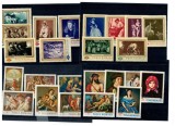 Romania - Lot timbre neuzate, tematica pictura, arta, serii