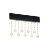 Aplică LED Klausen Royalty AP1 12W 4000K, 34.6x20x4.5 cm, Design Modern Negru Sticlă, Iluminat Interior Elegant, Eficiență Energetică Ridicată