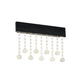 Aplică LED Klausen Royalty AP1 12W 4000K, 34.6x20x4.5 cm, Design Modern Negru Sticlă, Iluminat Interior Elegant, Eficiență Energetică Ridicată