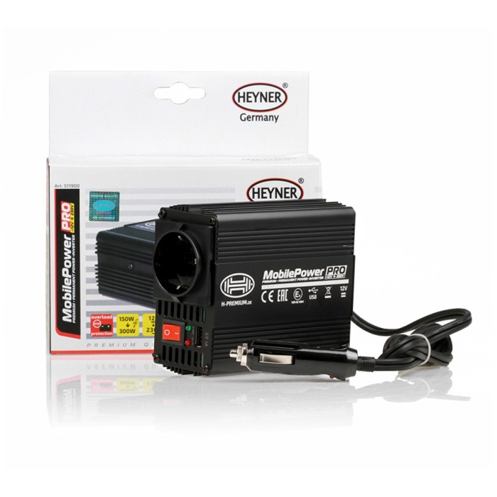 Invertor De Tensiune Heyner Premium Alimentare 12V Iesire 230V Cu Usb