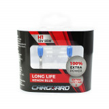 Set de 2 becuri Halogen H1 +100% Intensitate &ndash; LONG LIFE &ndash; CARGUARD