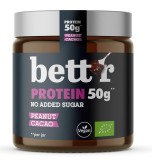 Crema proteica arahide cacao bio 250g Bettr Vegan fara zahar adaugat indulcita eritritol