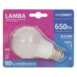 Bec LED E27 8W A60, Lumina Alba 6500K, 650 Lumeni, 25.000 Ore, Economisire 90%, CMCLASS