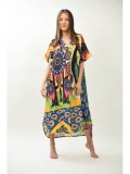 ROCHIE LUNGA DE PLAJA SEMITRANSPARENTA BALI TALIE UNICA Multicolora