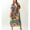 ROCHIE LUNGA DE PLAJA SEMITRANSPARENTA BALI TALIE UNICA Multicolora