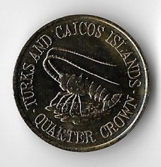 Moneda 1/4 crown 1981 - Turks &amp; Caicos