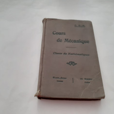 COURS DE MECANIQUE PAR F.G.-M CLASEE DE MATHEMATIQUES 1919 RF4/3