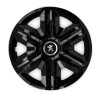 Set 4 capace roti hubcaps fast black R15 Compatibil Cu Peugeot, Autohelix MSA