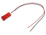Lampă de control LED roşu deschis, &Oslash;12mm, 220V AC - APEM