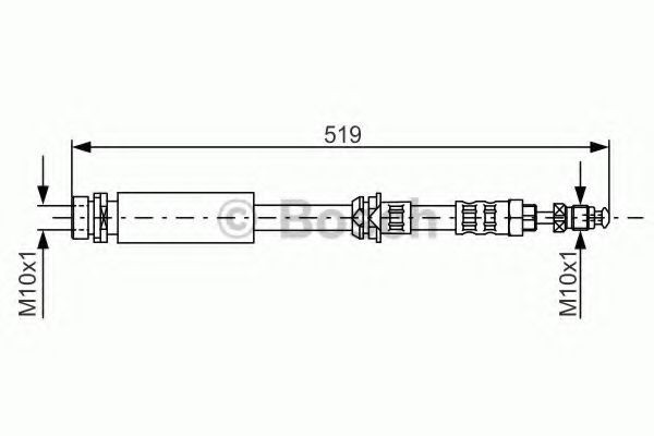 Conducta / cablu frana MAZDA 2 (DY) (2003 - 2016) BOSCH 1 987 476 993