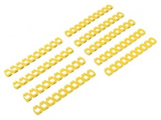 Markere Marcaj PVC Galben 5,6-7,4mm cu &Icirc;mpingere