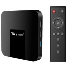 Mini PC Tv Box Techstar&reg; TX3 Mini+, Procesor Quad Core Amlogic S905X2, Android 11, UHD 4K, 4GB RAM, 32GB ROM, WiFi DualBand, Telecomanda