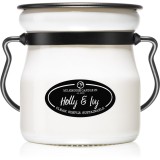 Milkhouse Candle Co. Creamery Holly &amp; Ivy lum&acirc;nare parfumată Cream Jar 142 g
