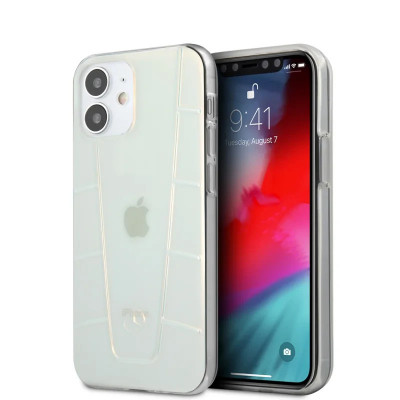 Husa Cover Mercedes Line Iridescent pentru iPhone 12 Mini Clear foto