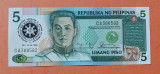 5 Piso 1986 - Bancnota Filipine - piesa SUPERBA - UNC