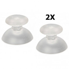 2 x Analog Thumbsticks Cap pentru Controller PS2 PS3 Culoare Transparent foto