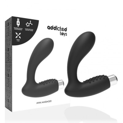 ADDICTED TOYS - PROSTATIC VIBRATOR RECHARGEABLE MODEL 5 - BLACK foto