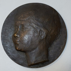 Medalion bronz masiv II Artist Laura Cretala