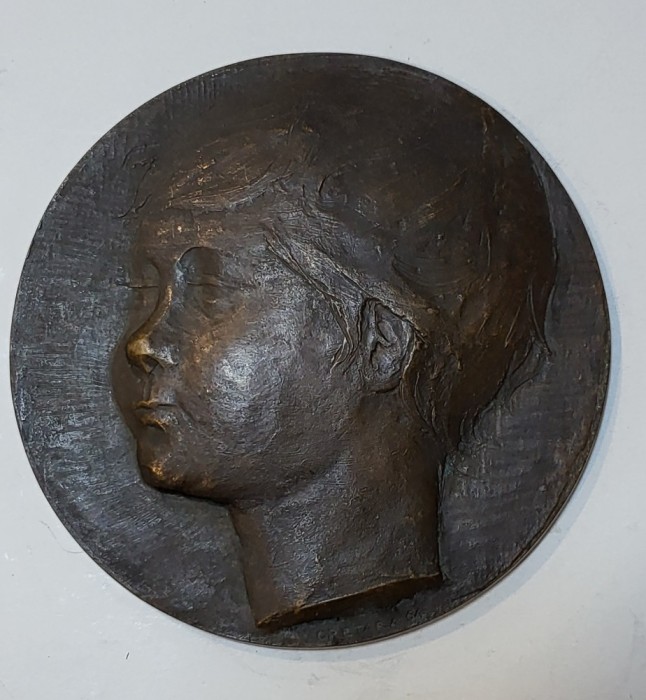 Medalion bronz masiv II - Artist Laura Cretala