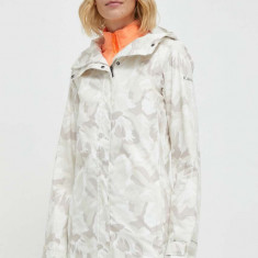 Columbia geacă de ploaie Columbia Splash A Little II Jacket femei, culoarea alb, de tranziție 1771064