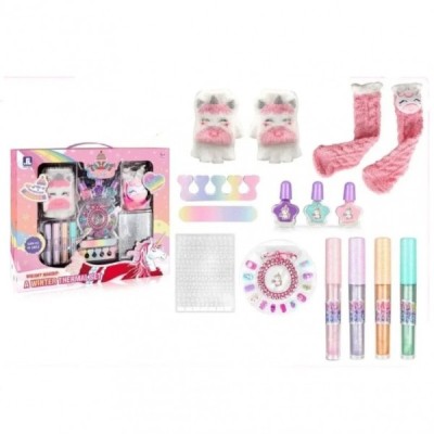 Set de machiaj si accesorii unghii Hello Winter pentru copii ZR-20B CWT foto