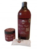 Mix&rsquo;N Match Pure Teak Oil &amp; Cutting Board Wax, 1000 ml/200 ml, laveta bumbac