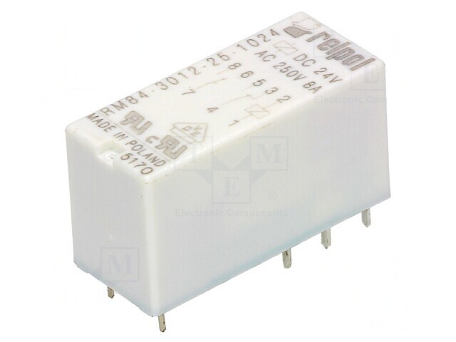 Releu Electromagnetic DPDT 24VDC 8A PCB