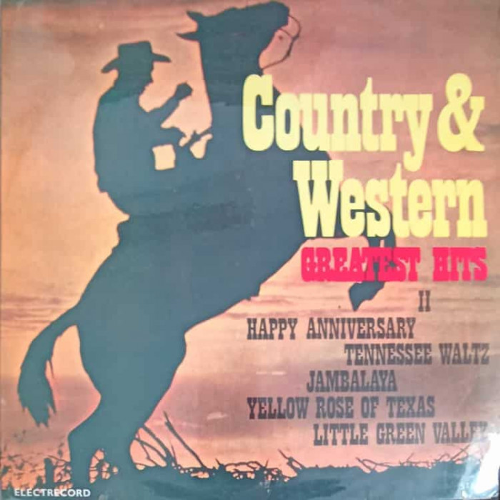 Disc vinil, LP. COUNTRY WESTERN GREATEST HITS II-COLECTIV