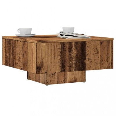 Gossi masuta de cafea, lemn vechi, 60x60x31,5 cm, lemn prelucrat foto