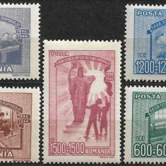 B0965 - Romania 1947 - Casa scoalelor 5v.neuzat,perfecta stare