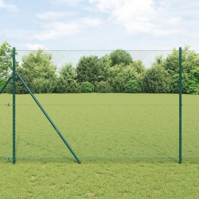 vidaXL Gard Hexagonal Verde 1.5x10 m Oțel foto