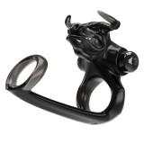 Inel penis Bull Warrior Vibe Negru