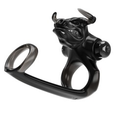 Inel penis Bull Warrior Vibe Negru