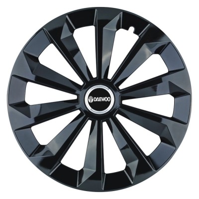 Set 4 Capace Roti 14 inchi (R14) Fame Negru, Compatibile Cu Daewoo foto